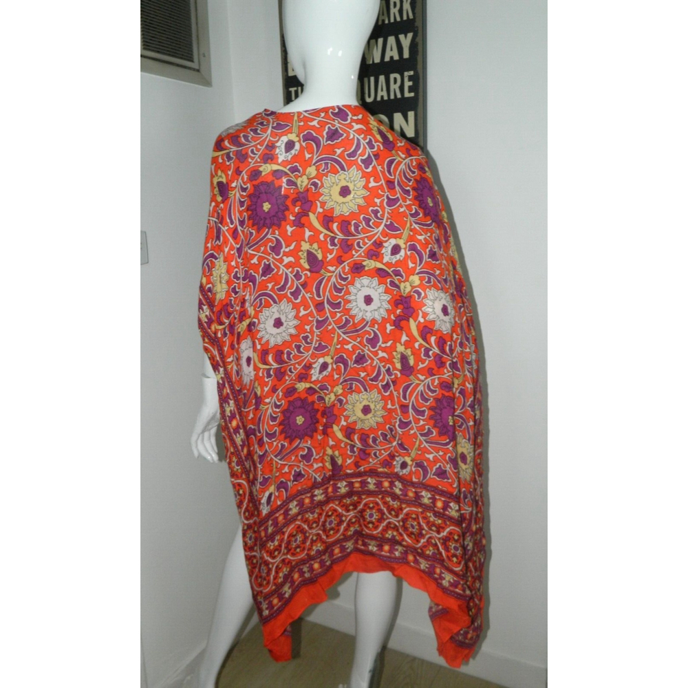 Free People Kimono Clay One Size‎ Orange Magic Dance Print - Picture 4 of 9